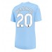 Günstige Manchester City Bernardo Silva #20 Heim Fussballtrikot Damen 2023-24 Kurzarm